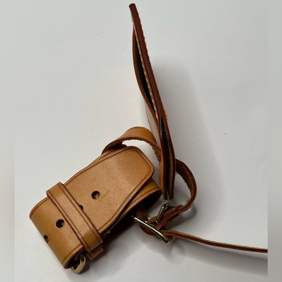 ‼️SOLD‼️ Louis Vuitton (3) piece Luggage Tag, Poignet,  strap in Vachetta Leath - Picture 6 of 6